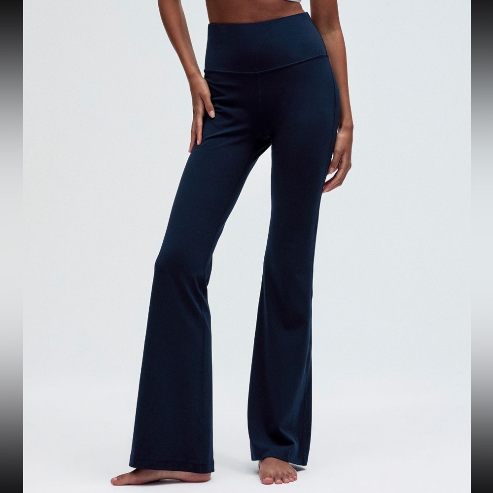 Lululemon Groove Nulu High Rise Flare Pant in Navy